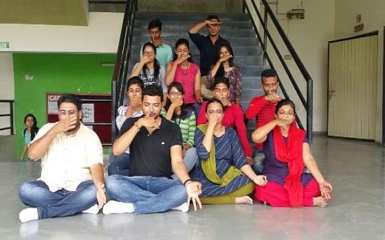 L J Institute of Business Administration Ahmedabad International Yoga Day photo 3